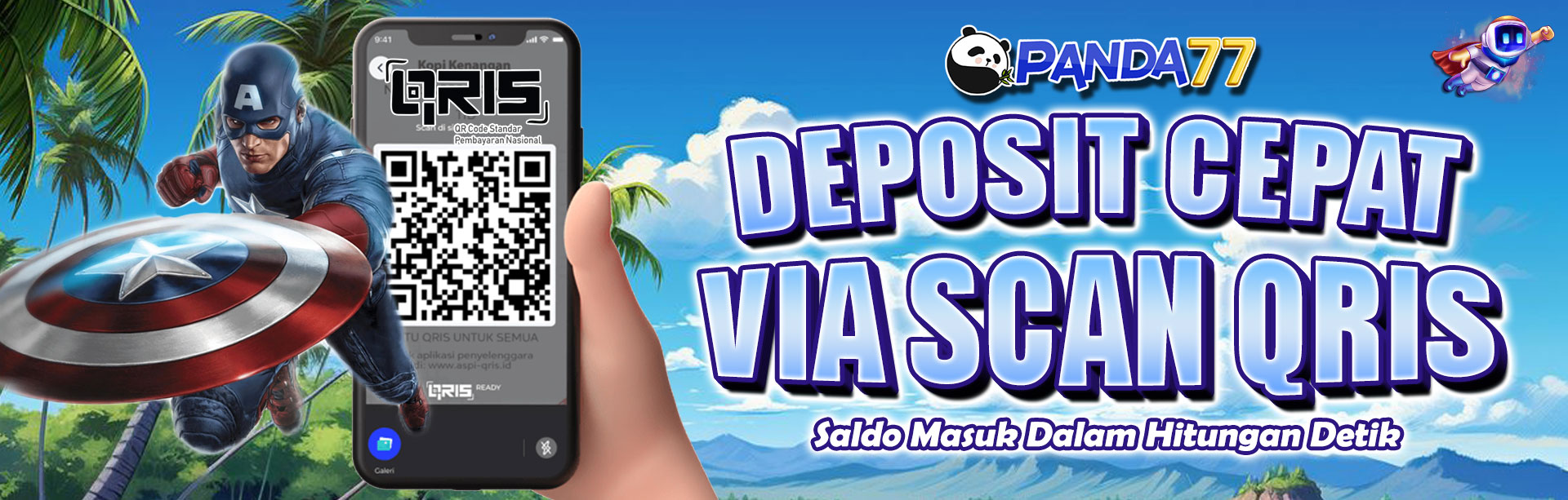 DEPOSIT VIA QRIS PANDA77